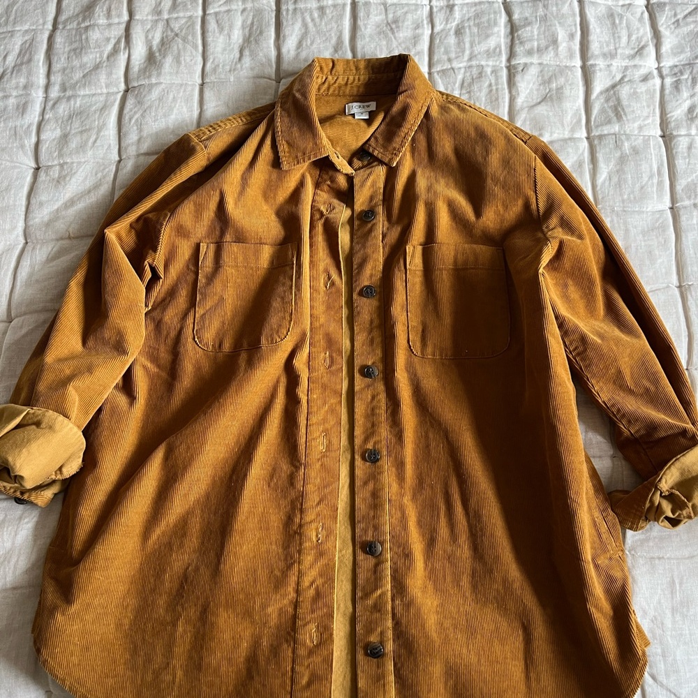 Jcrew Corduroy Button-Up Shacket